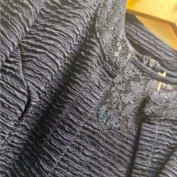 NY Collection Textured Navy Ensemble - Picture 4 of 7